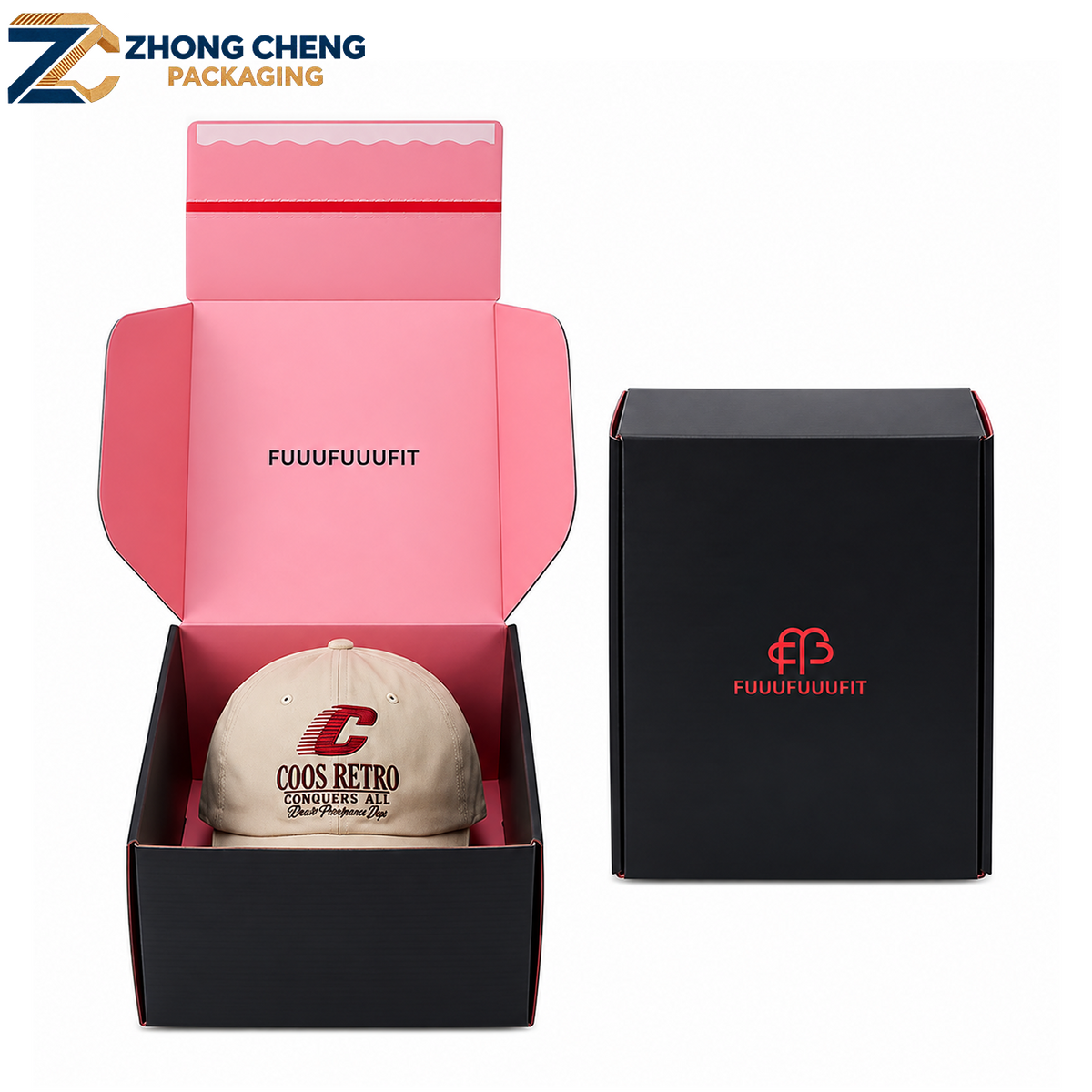 Tear Strip Corrugated Cardboard Zipper Box